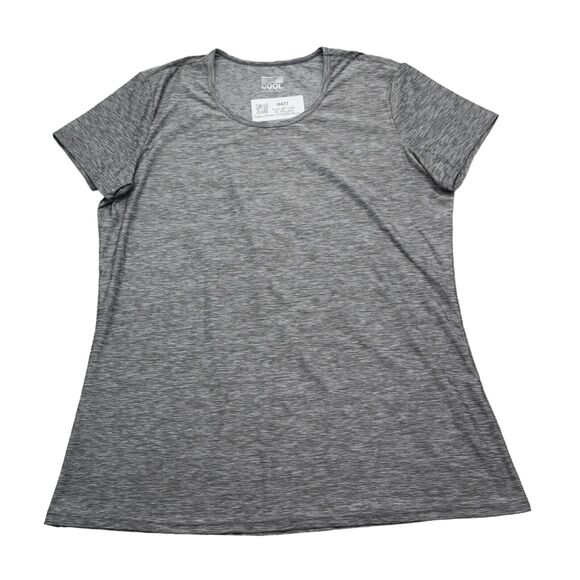32 Degrees Cool Shirt Womens XL Gray Short Sleeve Athletic Scoop Neck Tee - Picture 1 of 16